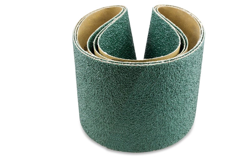 Red Label Abrasives أحزمة صنفرة زيركونيا لطحن المعادن 4 × 36 بوصة 36 حبيبة من ريد ليبل، عبوة 3 قطع - Image 1